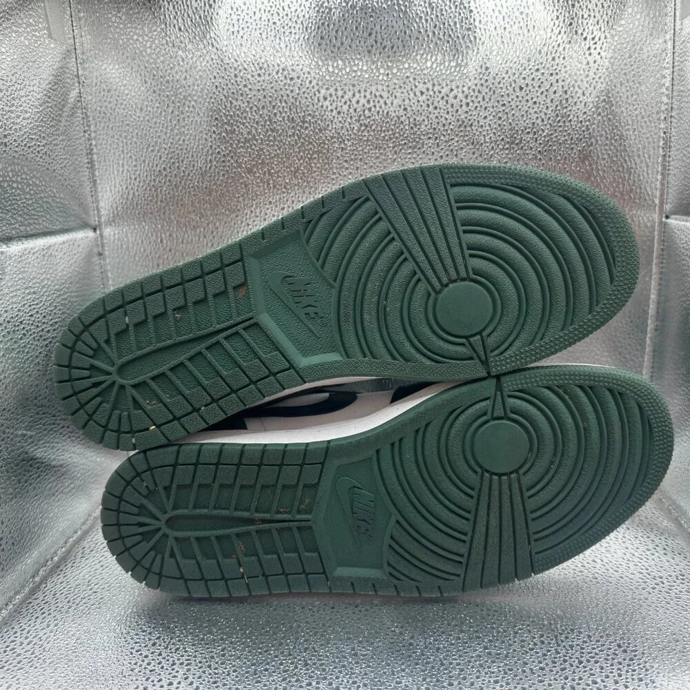 Size 11.5 Jordan 1‎ Low Mens Green Toe Low Top Lace-Up Sneakers 553558-371
